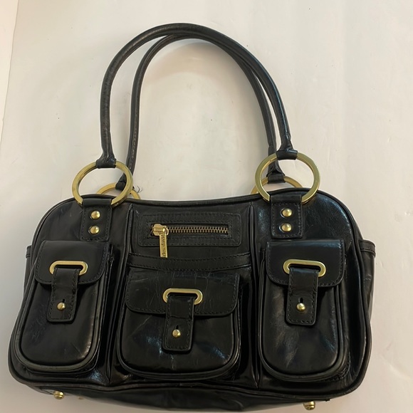 EUC Charles David Black Leather Purse - Picture 1 of 8